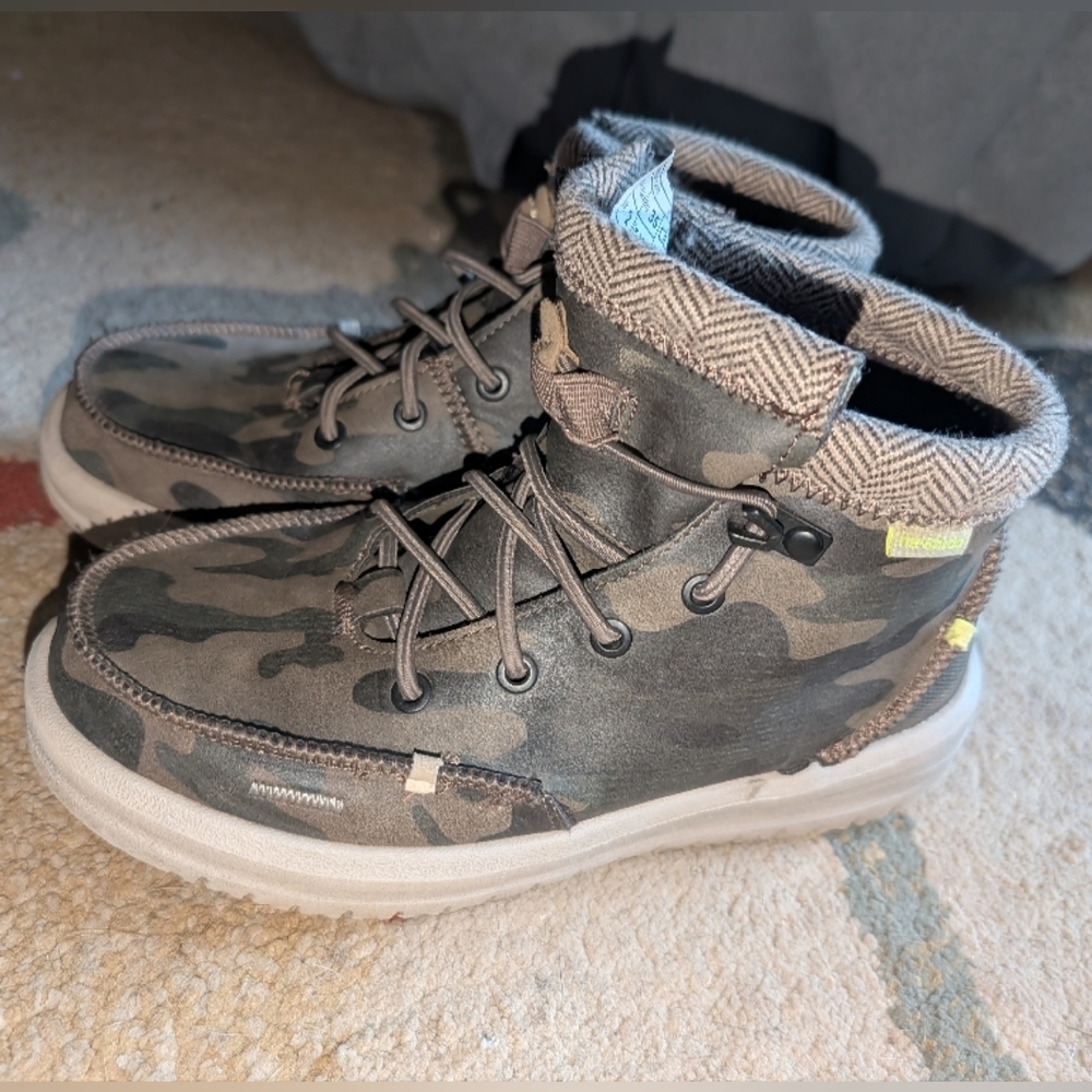 Hey Dude Green and Brown Shoes